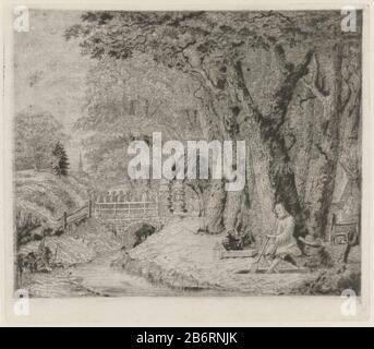 Grafdelver De Doodgraver (titel op object) GrafdelverDe Doodgraver (title object) Objekttyp: Picture Item Number: RP-P-ob-73.680Catalogusreferentie: Collection inv inv ksmuseum 1 (2) Hinweis: Staat ermittelt aus vorhandenen Drucken in Rijksprenkabinet / Markierung: Collector's, verso, Tollektor geschrieben an [ 28 / 28.. Wasser, unter Bäumen, graben einen Grabgraben. Im Hintergrund eine Brücke mit dem Trauerzug mit dem kist. Hersteller: Druckmaschine: Eberhard Cornelis Rahms (börsennotiertes Objekt) zum Entwurf: Stollen Stockfoto