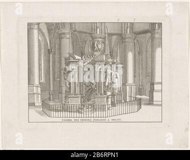 Graftombe van Willem I, prins van Oranje, 1623 Grabmal von William I. in der Nieuwe Kerk in Delft, 1623 fertiggestellt. Herstellung Vervaardiger: Druckmaschine: Jacobus Harrewijn Herstellung: Niederlande Datum: 1682 - 1732 Physikalische Eigenschaften: Ätzmaterial: Papiertechnik: Ätzmaße: Plattenkante: H 154 mm × W 212 mmToelichtingDe hier angeführte Titel bezieht sich auf den höchsten erhaltenen Titel des Themas, nicht unbedingt auf den Titel, der auf dieser Show Dragt dargestellt hat. Betrifft: Grabbau, monumentales Grabinnere der kirchlichen historischen Person (WILLIAM I., Fürst von Orange-N Stockfoto