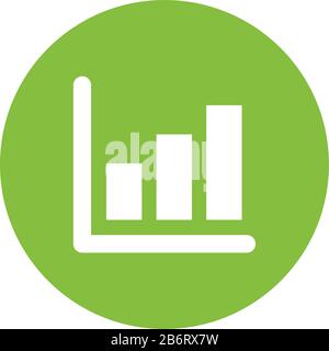 Infografik Statistiken bars mit Pfeil Stock Vektor
