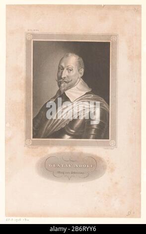 Gustaaf II. Adolf van zwei links oben nummeriert M.S C. L. Nr. 564. Hersteller : Druckerhersteller Karl Barth (denkmalgeschütztes Eigentum) zum Gemälde von Anthony van Dyck (denkmalgeschütztes Gebäude) Herausgeber: Bibliographisches Institut Ort Herstellung: Hildburghausen dating: 1880-185.3 Material: Papiertechnik: Stahl-Engra Abmessungen: Blatt: H 232 mm (Plattenkante unklar) b × 149 mm (Plattenkante unklar) Kommentare Drucken stammt von Meyer, Joseph. Das große Conversations Lexikon für die Bildeten Stände. Betrifft: Historische Persönlichkeiten wie: Gustav II. Adolf (König von Schweden) Stockfoto