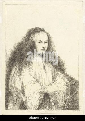 Saint Catherine of Alexandria (die kleine jüdische Bride) Wenig Jüdische Bride Objektart: Bild Artikelnummer: RP-P-1957-246Katalogusreferentie: Neu Hollstein Hollstein Holländer und Flämisch (Rembrandt-Text) 169-Kopie e Inschriften / Marken: Sammlermarke, Verso, gestempelt: Kugel 2228 Sammlermarke, Verso, gestempelt: Kugel 2760stempel, unbekanntes Inventar: Hersteller: Gestempelt Druckmaschine: Anonym von Rembrandt van Rijn drucken Datum: Nach 1638 Material: Papiertechnik: Ätzmaße: Blatt: H 126 mm (innerhalb des Flanschschnitts) × W 88 mm (innerhalb des Flanschschnitts) Betreff: Die Virgi Stockfoto