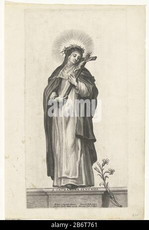 Die heilige Catharina van Siena traf auf das Kruzifix S Catharina Senensis (titel op object), die heilige Katharina von Siena crucifixS. Catharina Senensis (Titelobjekt) Objekttyp: Bild Artikelnummer: RP-P-1963-315Catalogusreferentie: Hollstein Dutch 57Ommerking: 1 (2), zwei Zustände gibt es in RMA-Aufschriften / Marken: Sammlermarke, Verso-Zentrum, gestempelt: Lugt 2228 Hersteller: Druckmaschine: Pieter de Bailliu (I) (Gebäude) in der Zeichnung: Abraham Diepeneck: Aufgeführt im Verlag: Martinus van den enden (börsennotiertes Objekt) Anbieter von Privilegien Unbekanntes (börsennotiertes Objekt) Ort Herstellung: Antwerpen Stockfoto