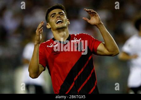 Estadio Monumental David Arellano. März 2020. Santiago, Chile; Copa Libertadores, Colo Colo gegen Athletico Paranaense; Léo Cittadini von Athletico Paranaense Credit: Action Plus Sports/Alamy Live News Stockfoto