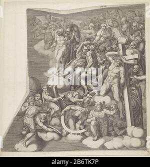 Het laatste oordeel, blad C EIN Detail des Freskos "das letzte Gericht" von Michelangelo in der Sixtinischen Kapelle. Unten links markiert: C. Hersteller: Druckmaschine: Giorgio Ghisinaar Design: Michelangelo Herstellung: Druckmaschine: Italien Zum Entwurf: Vatikan Datum: 1530 - 1582 Physische Merkmale: Engra-Material: Papiertechnik: Enga (Druckverfahren) Maße: Blatt: H 456 mm × W 442 mmToelichtingPrent ist Teil einer Gruppe von zehn Drucken, die zusammen eine große Idee zum Fresko des Jüngsten Gerichts von Michelangelo in der Sixtinischen Kapelle in der Vaticaan bilden. Betrifft: Urteilsvermögen Stockfoto
