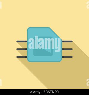 Symbol für Telefon-Esim. Flache Abbildung des Phone-esim-Vektorsymbols für das Webdesign Stock Vektor