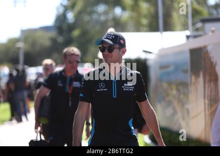 Albert Park, Melbourne, Victoria, Australien. März 2020. FIA-Formel-1-Weltmeisterschaft 2020 - Formel-1-Rolex Australian Grand Prix - Melbourne Walk -N0,6 Nicholas Latifi ( Kanada ) Racing for Rokit Williams Racing - Image Credit: Brett keating/Alamy Live News Stockfoto