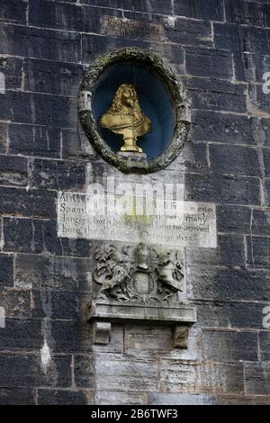 Allgemeiner Blick auf den Square Tower in Old Portsmouth, Hampshire, Großbritannien. Stockfoto