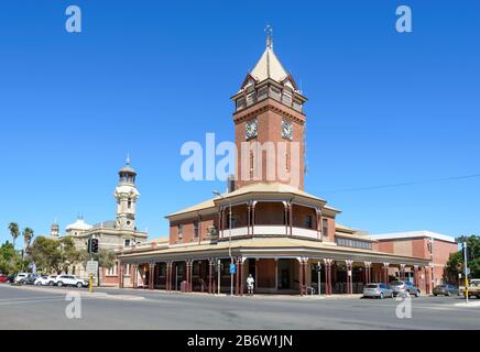 Blick auf das zum Heritage gehörende Postgebäude, 1892, Argent Street, Broken Hill, New South Wales, NSW, Australien Stockfoto