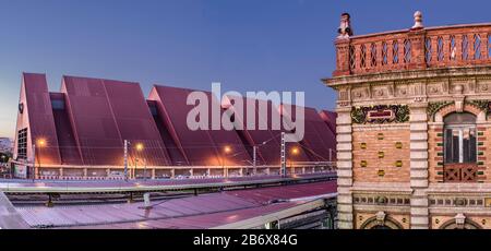 Anciente Bahnhof von Almeria, Andalusien, Spanien Stockfoto