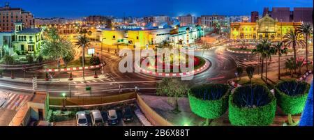 Anciente Bahnhof von Almeria, Andalusien, Spanien Stockfoto