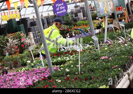 Allgemeine Ansichten von Brick Kiln Garden Center, Chichester, West Sussex, Großbritannien. Stockfoto