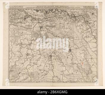 Kaart van brabantische brabantiae Batavae pars orientalis begreift tetrarchiam sive majoratum Sylvaeducensem in ejusdem subjacentes ditiones (titel op object) Karte des östlichen Teils von brabant. Titel und Berechtigung in einem Streifen über der Karte. Legende übrig. Maßstabsstangen oben rechts: 1 1/2 hässliche Duytsche Myle von 15 in einer Stufe/Französisch oder zu Mylen Stunden Gaens von 20 in einem Grad. Die Karte verfügt über ein Koordinatenraster und eine Gradverteilung entlang der randen. Hersteller: Druckmaschine: Anonymer Verleger: Nicolaes Visscher (I) (denkmalgeschütztes Gebäude) Herausgeber: Nicolaes Visscher (II) (möglich) Verleger: Witwe N Stockfoto