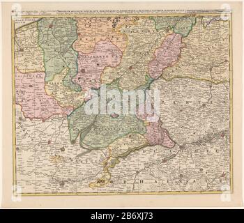 Kaart van Zuid-Vlaanderen en Noordwest-Frankrijk Theatrum bellicum novum, sive delineatio plerorumque in Flandria (titel op object) Karte von Südflandern und Nordwestfrankreich. In einem Balken über der Karte, im mittleren Titel. Hinterließ ihnen eine Legende. Rechts von den beiden Titelskala Sticks: 3 böse Duytsche Meilen von 15 in einem Level / 4 französische Mylen oft Gaans von 20 Stunden in einem Level. Die Karte verfügt über ein Koordinatenraster und Gradenverdelung. Hersteller: Druckerei-Anonym-Herausgeber: Peter Schenk (I) (denkmalgeschützter Bau-Anbieter) Privilegien-Stelle: Staaten von Holland und Westfriesland (zurückgewiesene Zuschreibung) Stockfoto