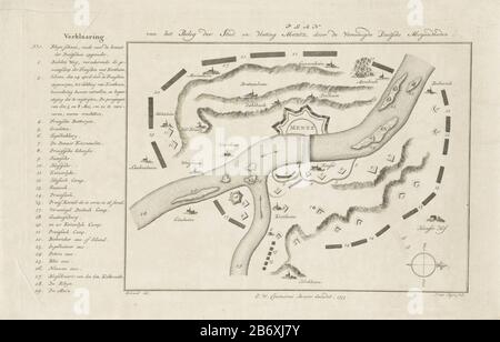 Kaart van belag van Mainz door de Duitse legers, Plan van het Belag der Stad en Vesting Mentz, door de Vereenigde Duitsche Mogendheden (titel op object) Karte der Belagerung von Mainz in französischer Hand, Die deutschen Streitkräfte haben am 14. april - 23. Juli 173 die Stellungen der Armeen besetzt. Hinterließ die Legende 1-29. Hersteller : Druckerhersteller Jan van Hunting (denkmalgeschütztes Eigentum) zur Zeichnung: Schwab (denkmalgeschütztes Gebäude) Herausgeber: Ernst Willem Cramerus Jr. (denkmalgeschütztes Eigentum) Herstellung:. Nordniederland Datum: 1728 Physikalische Merkmale: Ätzmaterial: Papiertechnik: Ätzmaße: Plattenkante: H 227 Stockfoto