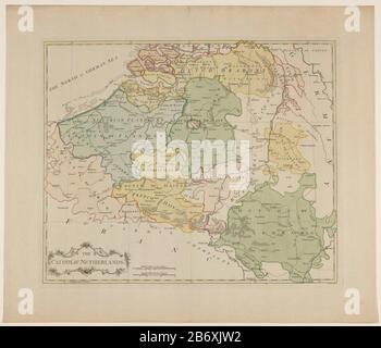 Kaart van de Zuidelijke Nederlanden Die katholischen Niederlande (titel op object) Karte der südlichen Niederlande. Links Unter dem Titel Kartusche. Richtig skalieren diese beiden Pole: 10 24 flämische Ligen in einem Grad / 30 englische Meilen 69 1/2 in einem Grad. Die Karte hat eine Gradverteilung entlang der randen. Hersteller : Druckerhersteller John Lodge (I) (denkmalgeschütztes Gebäude) Druckerhersteller John Lodge (II) (denkmalgeschütztes Gebäude) Ort Herstellung: Druckerhersteller: London Druckautor: Islington dating: Ca. 880 Physische Merkmale: Engra, handfarbenes Material: Papiertechnik: Engra (Druckverfahren) / Handfarbenmessgerät Stockfoto
