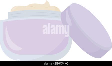 Face Cream, Illustration, Vektor auf weißem Hintergrund. Stock Vektor