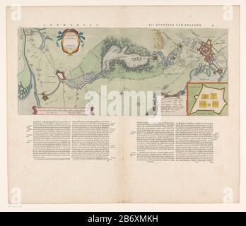 Kaart van het Belag van Bergen op Zoom, 1622 Tabula Bergarum ad Zomam Stenbergae et novorum ibi operum (titel op object) Karte der Belagerung von Bergen op Zoom, 1622Tabula Bergarum ad Zomam Stenbergae et novorum ibi operum (title object) Objekttyp: Karte drucken Objektnummer: RP-P Catalentie: 316-122 CAN: 316-316-316-122 2FMH 1565-eAtlas van Stolk 1650-5Hollstein Niederländisch Hinweis: Keine genaue Beschreibung: Karte der gescheiterten Belagerung von Bergen op Zoom durch die spanische Armee unter Spinola und Velasco, 18. Juli - 3. Oktober 1622. Oben links die Titelkartusche. Unten rechts wettet mit dem Plan der Fort Pins Stockfoto