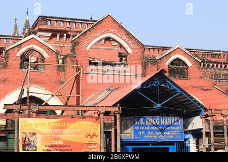 Sir Stuart Hogg Market in Kolkata, Indien Stockfoto