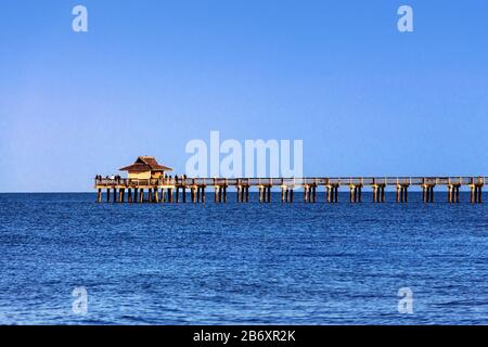 Naples Angelpier. Stockfoto