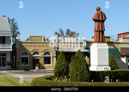 USA, Deep South, Louisiana, St. Martin Parish, St.Martinville, Stadtplatz Stockfoto