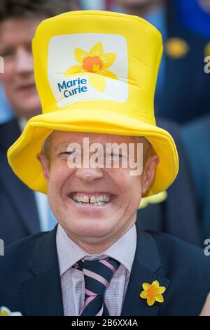 Edinburgh, Großbritannien. März 2020. Bild: Willie Rennie MSP - Anführer der Scottish Liberal Democraat Party. Fotoruf für Marie Curie Photo Aufruf zur Wohltätigkeitsorganisation Marie Curie im schottischen Parlament. Kredit: Colin Fisher/Alamy Live News Stockfoto