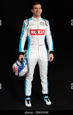 Melbourne, Australien. 12. März 2020: Melbourne, Australien - 12. März 2020: Nicholas Latifi von Rokit Williams Racing bei der Fahrerporträtsitzung beim großen Preis von Australien 2020: Chris Putnam/ZUMA Wire/Alamy Live News Stockfoto