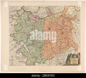 Kaart van het zuidelijk deel van het Hertogdom brabant Pars meridionalis brabantiae continens dominium Mechliniense () (titel op object) Karte des südlichen Teils des Duchy of brabant Pars meridionalis Brabantiae continens Dominion Mechliniense (...) (title object) Objekttyp: Picture Postkarte Artikelnummer: RP-P-2-e (follte-AA-17-48-A-17-3-A-A-17-17-17-17-19- Karte des südlichen Teils des Herzogthums von brabant. Direkt Unter dem Titel Kartusche mit Maßstabsleiste: 1 Milliare Germanicum Kommune. Hersteller: Druckmaschine: Anonymer Herausgeber: Frederik de Wit (börsennotiertes Objekt) Pla Stockfoto