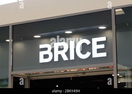 Bordeaux, Aquitanien/Frankreich - 02 20 2020: Marke des Brice Logo-Shops für französische Marke im Bekleidungsgeschäft Stockfoto