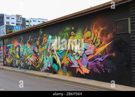 Graffiti in Darwin, Northern Territory, Australien Stockfoto