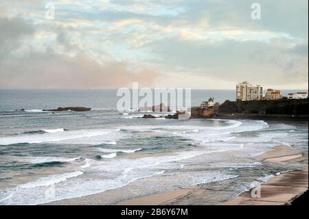 Biarritz, Pyrenäen Atlantiques, Aquitaine, Frankreich Stockfoto