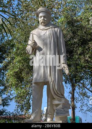 März 2020 Statue von Gopal Krishna Gokhale Patriot und Staatsmann; Bombay Fort Mumbai; Maharashtra; Indien Stockfoto