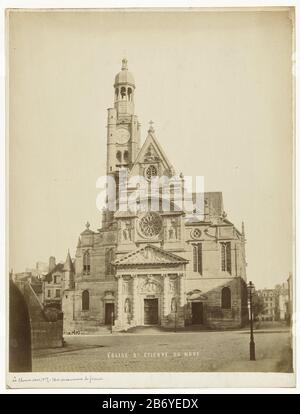 Kirche in St. Etienne du MontÉglise St. Etienne du Mont (Titelobjekt) Objektart: Fotos Artikelnummer: RP-F01893 Aufschriften/Marken: Anmerkung, Rekto unter geschrieben: "Le choeur fresh 1517 - 1610 ou dommernec la fadenure'titel, recto under printed 'Eglise Saint Etienne du mont' Hersteller: Fotograf: Anonyme Place Manufacturer: Frankreich Datum: 1850 - 1920 Physikalische Merkmale: Albumindruckmaterial: Papiertechnik: Albumin Druckabmessungen: Foto: H 258 mm × W 202 mmblad : h 273 mm × W 206 mmOnderwerp Stockfoto