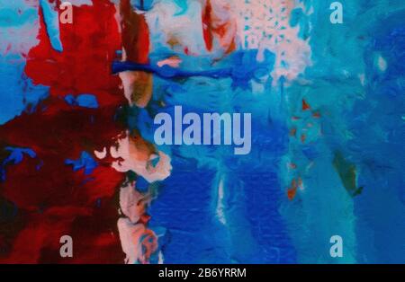 Abstrakter Hintergrund der Grunge-Textur. Abstraktionskunst auf Leinwand. Realistische digitale Schönheitsmalung. Fantastisches, einfaches Design für die Kulisse. Ma Stockfoto