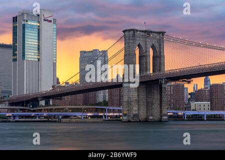 Brooklyn Bridge In New York City Stockfoto