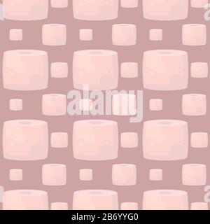 Toilettenpapier, Illustration, Vektor auf weißem Hintergrund. Stock Vektor