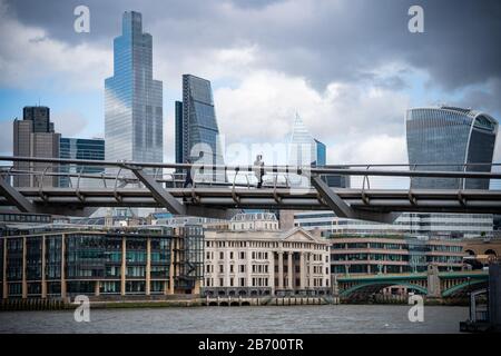 London, Großbritannien. März 2020. Szenen aus einem sehr ruhigen London als Befürchtungen vor dem Coronavirus finden Donnerstag, 12. März 2020 statt. Foto: Roger Garfield/Alamy Live News Stockfoto