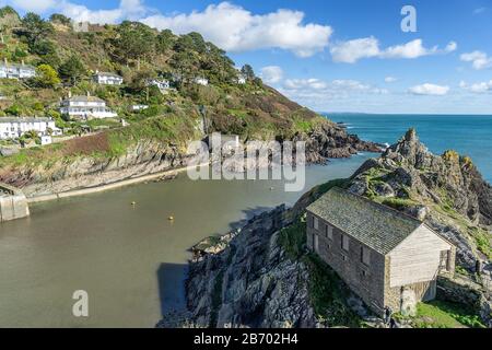Polperro in Cornwall Stockfoto