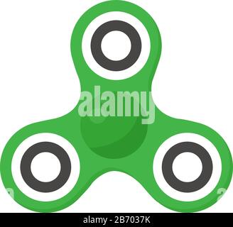 Fidget Spinner, Illustration, Vektor auf weißem Hintergrund. Stock Vektor