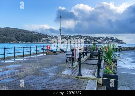 Fährstelle in Fowey nach Polruan in Cornwall Stockfoto