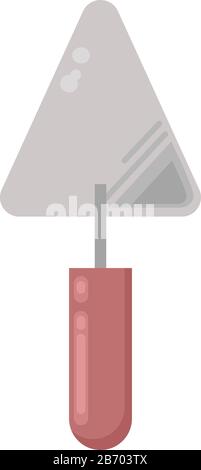 Klein trowel, Abbildung, Vektor auf weißem Hintergrund. Stock Vektor