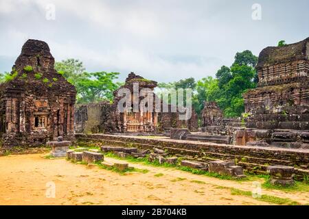 Mein Sohn Ruinen Cham Tempel Website, Duy Xuyen District, Provinz Quang Nam, Vietnam Stockfoto