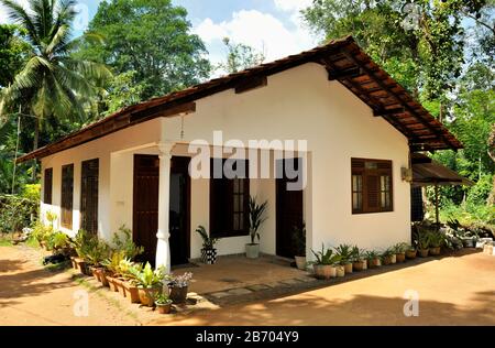 Sri Lanka, Provinz Uva, Distrikt Badalkumbura, ländliches Haus Stockfoto