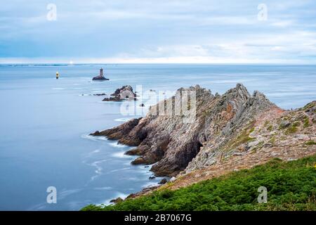 Frankreich, Bretagne (Bretagne), Finistere, Plogoff. Pointe du Raz. Stockfoto