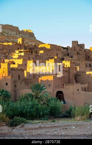 Marokko, Sous-Massa (Sous-Massa - Draa), Ouarzazate Provinz. Ksar Ait Ben Haddou (Ait Benhaddou). Stockfoto