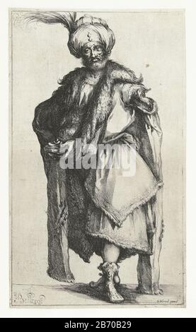 Koning Caspar De drie Koningen (serietitel) Der älteste der drei Könige, von vorne gesehen, mit einem Turban auf dem Kopf. In seinen Händen das Gold als Geschenk für Christuskind. Hersteller : Druckhersteller Jacques Bellange (denkmalgeschütztes Gebäude) in seiner Gestaltung: Jacques Bellangeuitgever Jean Leblond (I) (denkmalgeschütztes Gebäude) Ort Herstellung: Frankreich Datum: 1602 - 1616 Physikalische Merkmale: Ätzmaterial: Papiertechnik: Ätzmaße: Blatt: H 285 mm × W 168 mmToelichtingDe die Namensgebung für diesen König basiert auf der traditionellen Ikonographie von Caspar als Träger von Gold. Obwohl später oft auch Caspar Hafer Stockfoto