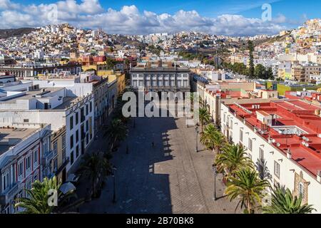 Plaza de Santa Ana in Las Palmas de Gran Canaria Stockfoto