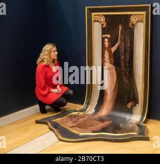 London, Großbritannien. März 2020. The Enchanted Interior Photocall at Guildhall Art Gallery, Maisie Broadhead, Hero, 2018 Credit: Ian Davidson/Alamy Live News Stockfoto