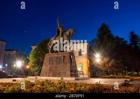 Varna, Bulgarien, 02. Oktober 2018: Das Denkmal für Zar Kaloyan, König der Bulgaren, das 2007 errichtet wurde. Stockfoto