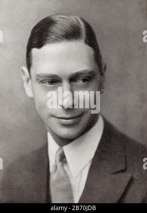 Prinz Albert Frederick Arthur George, Future George VI, 1895 - 1952. König des Vereinigten Königreichs und der Dominions des britischen Commonwealth. Von König Georg dem 6., veröffentlicht 1937. Stockfoto