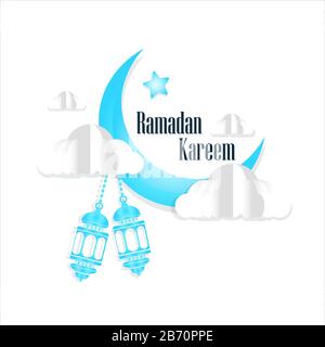 Ramadan Kareem Grußkarte Vorlage, Banner Hintergrund Designs Stock Vektor